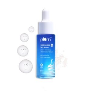 Plum 10% Niacinamide Brightening Face Serum with Rice Water, Fades Acne Marks, for Oily to Dry Skin